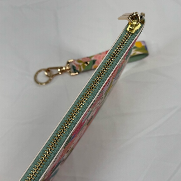 Rifle Paper Co. Zipper Clutch Pouch And Keychain Wristlet Garden Party Floral - Picture 6 of 12